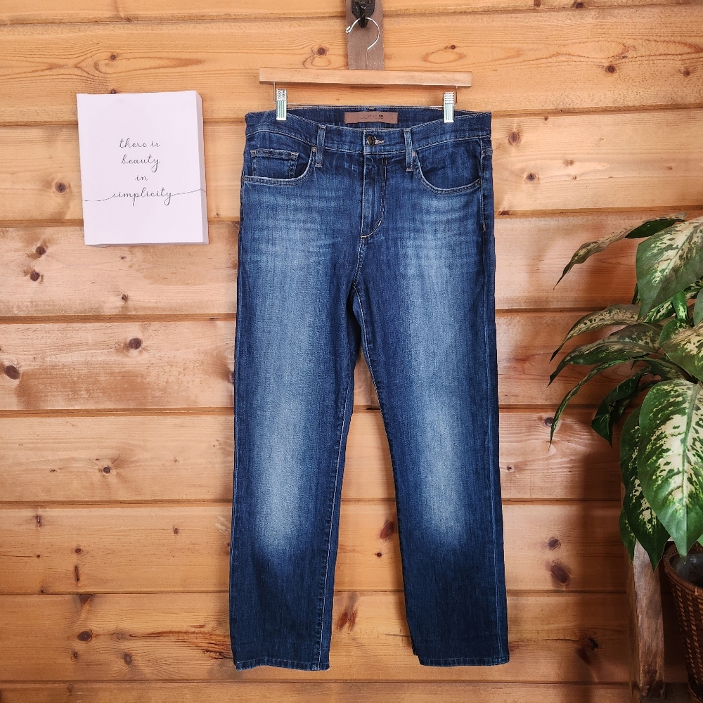 Joes Jeans Straight Slim‎ Fit Mid Rise Stone Wash Stretch In Toshiro Sz 33 X 28"